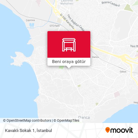 Kavaklı Sokak 1 harita