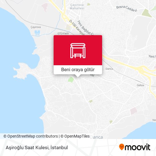 Aşiroğlu Saat Kulesi harita