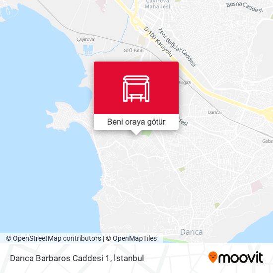 Darıca Barbaros Caddesi 1 harita