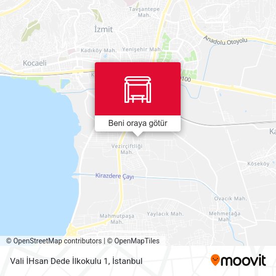 Vali İHsan Dede İlkokulu 1 harita