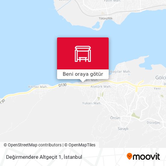 Değirmendere Altgeçit 1 harita