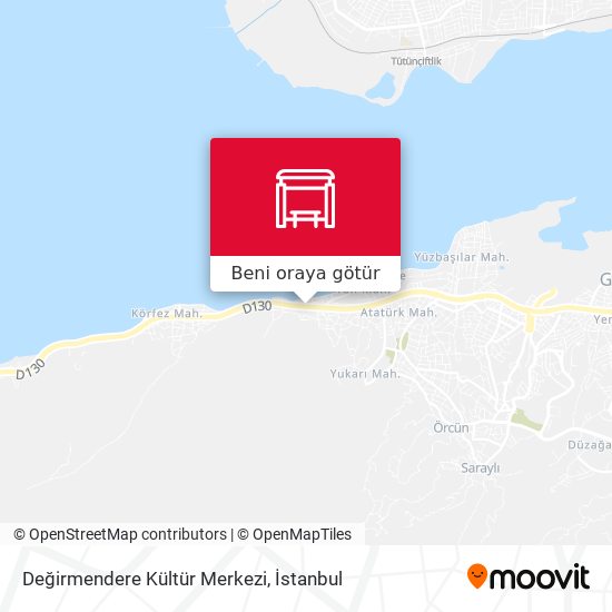 Değirmendere Kültür Merkezi harita