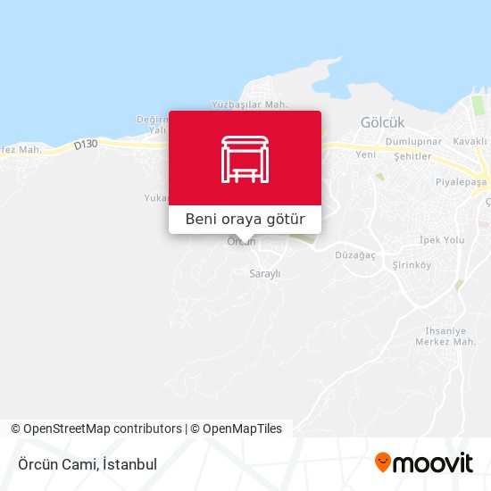 Örcün Cami harita