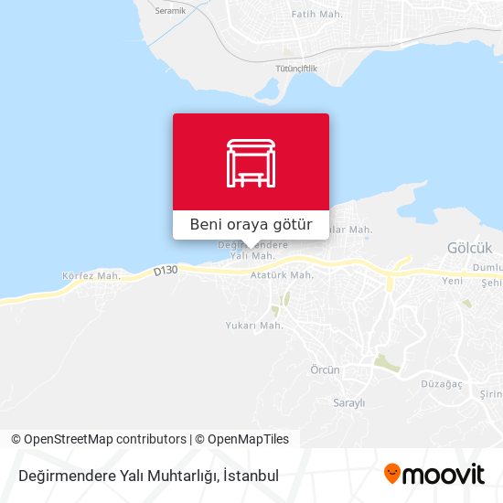 Değirmendere Yalı Muhtarlığı harita