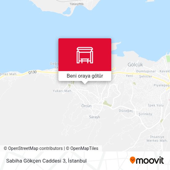Sabiha Gökçen Caddesi 3 harita
