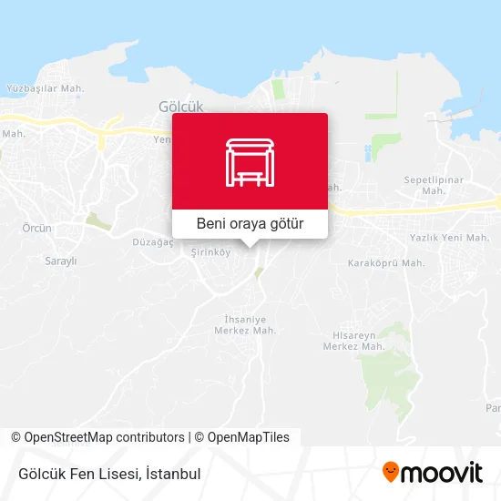 Gölcük Fen Lisesi harita