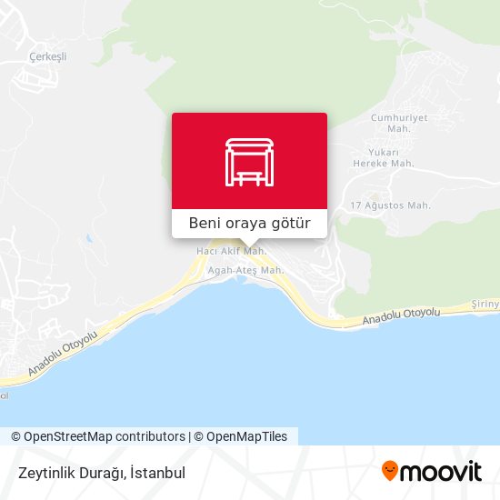 Zeytinlik Durağı harita