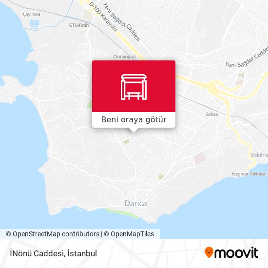 İNönü Caddesi harita
