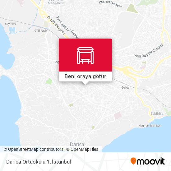 Darıca Ortaokulu 1 harita