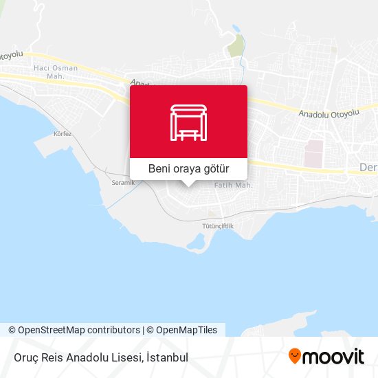 Oruç Reis Anadolu Lisesi harita