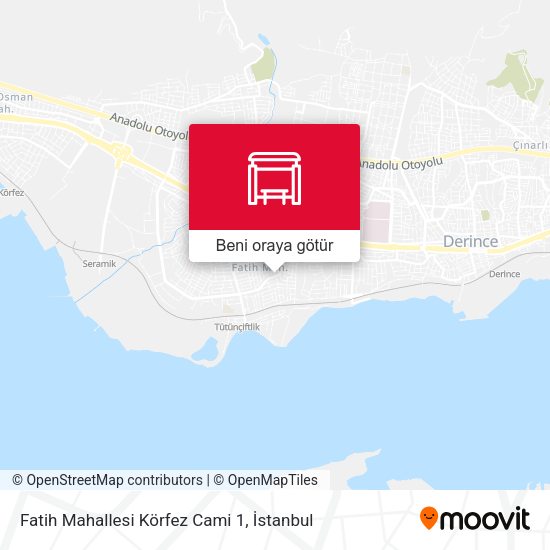 Fatih Mahallesi Körfez Cami 1 harita