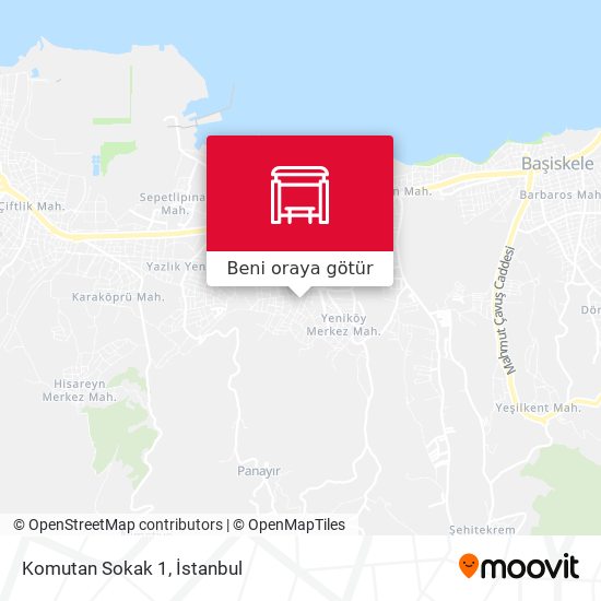 Komutan Sokak 1 harita
