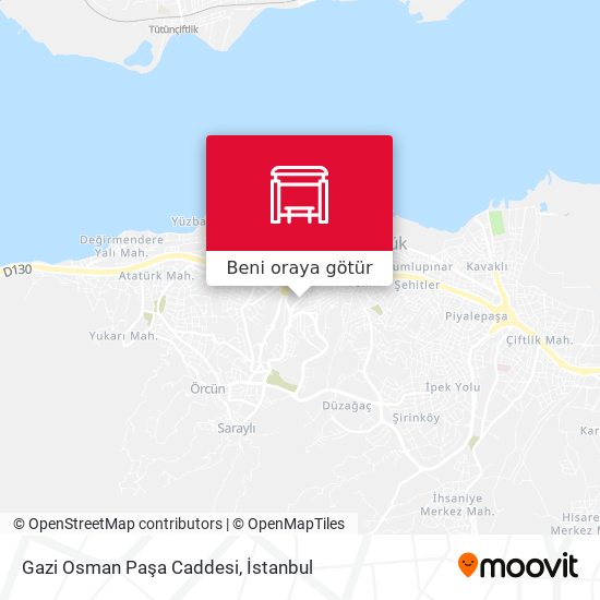 Gazi Osman Paşa Caddesi harita