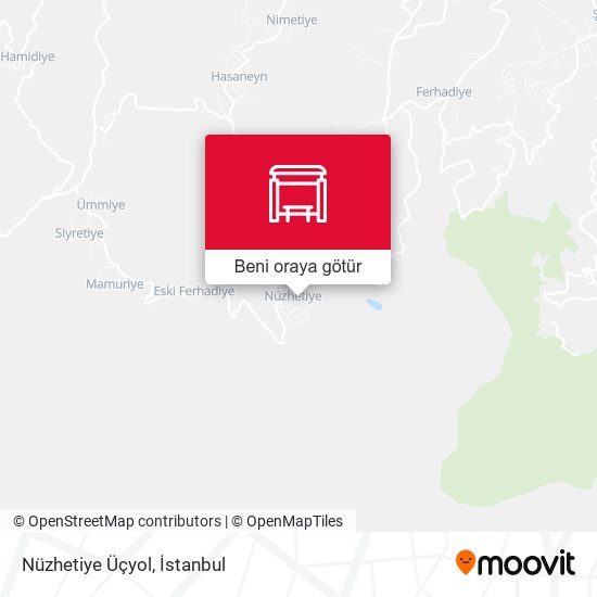 Nüzhetiye Üçyol harita