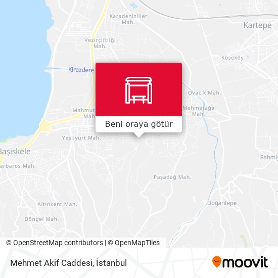 Mehmet Akif Caddesi harita