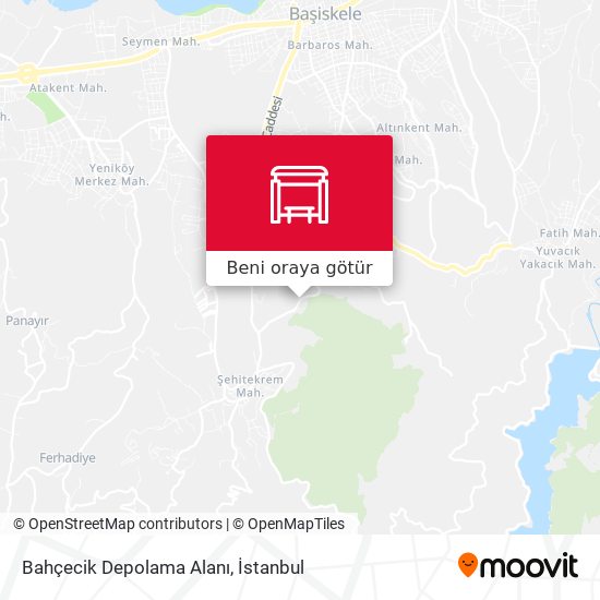 Bahçecik Depolama Alanı harita