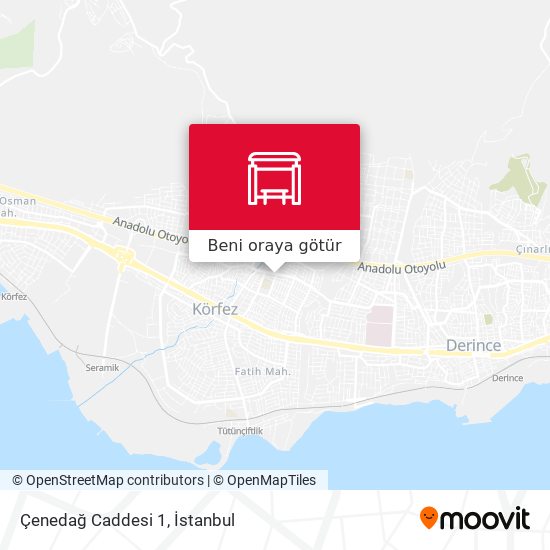 Çenedağ Caddesi 1 harita