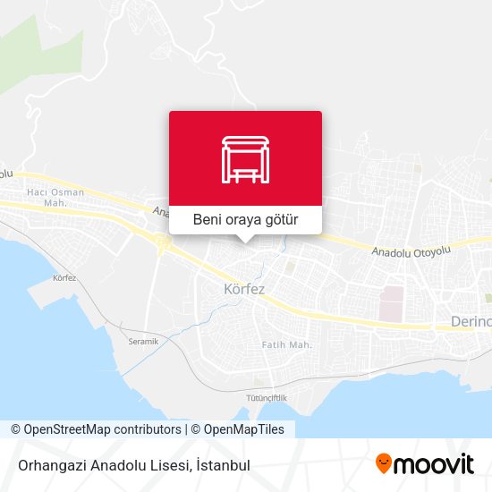 Orhangazi Anadolu Lisesi harita