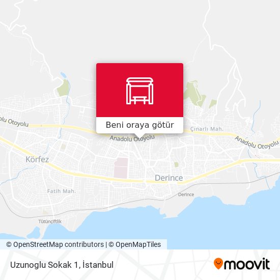 Uzunoglu Sokak 1 harita
