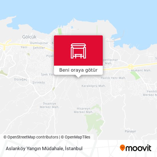Aslanköy Yangın Müdahale harita