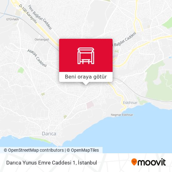 Darıca Yunus Emre Caddesi 1 harita