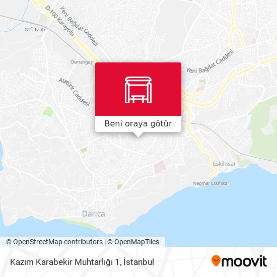 Kazım Karabekir Muhtarlığı 1 harita