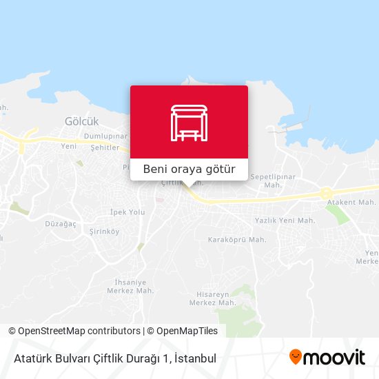 Atatürk Bulvarı Çiftlik Durağı 1 harita