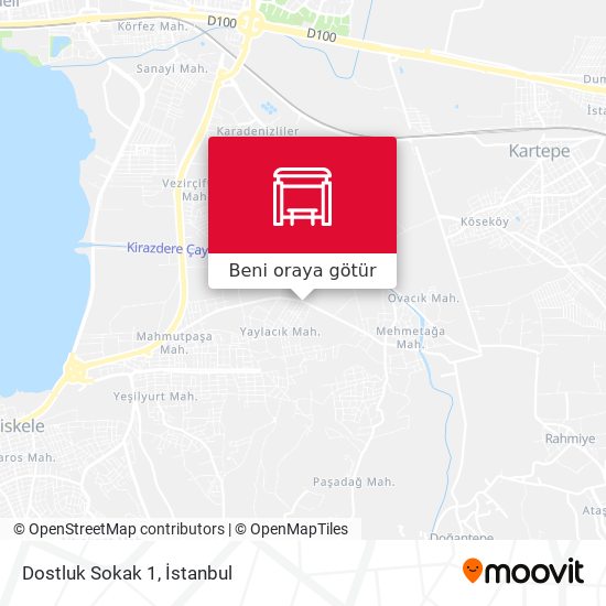 Dostluk Sokak 1 harita