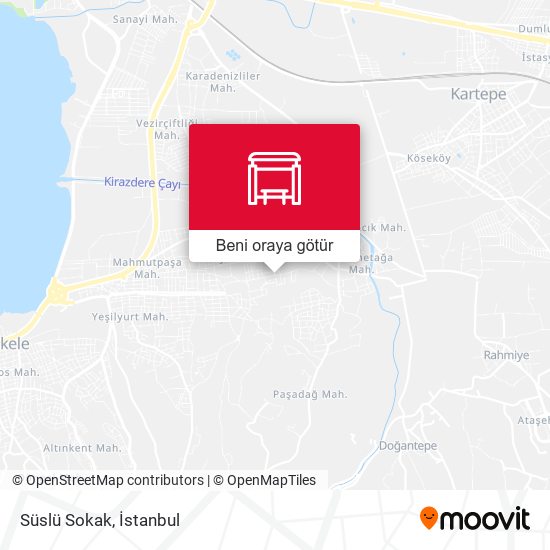 Süslü Sokak harita