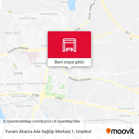 Yuvam Akarca Aile Sağlığı Merkezi 1 harita