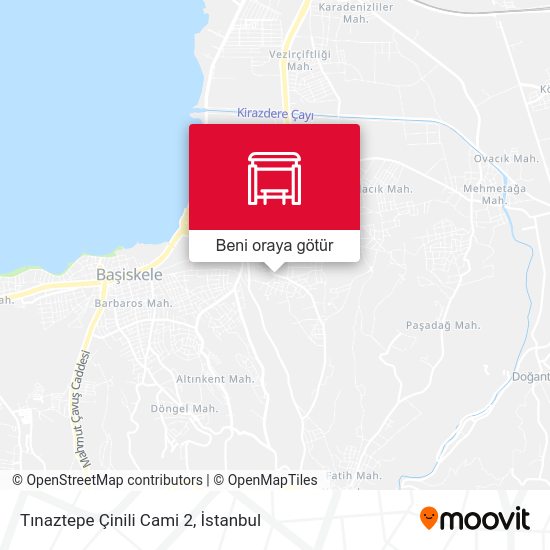 Tınaztepe Çinili Cami 2 harita