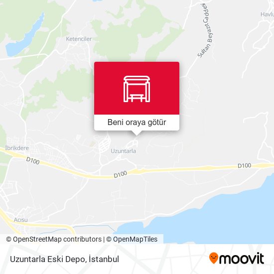 Uzuntarla Eski Depo harita