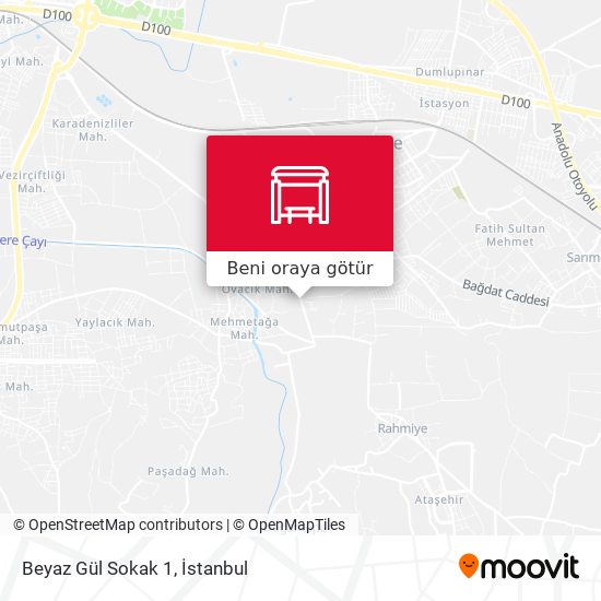 Beyaz Gül Sokak 1 harita