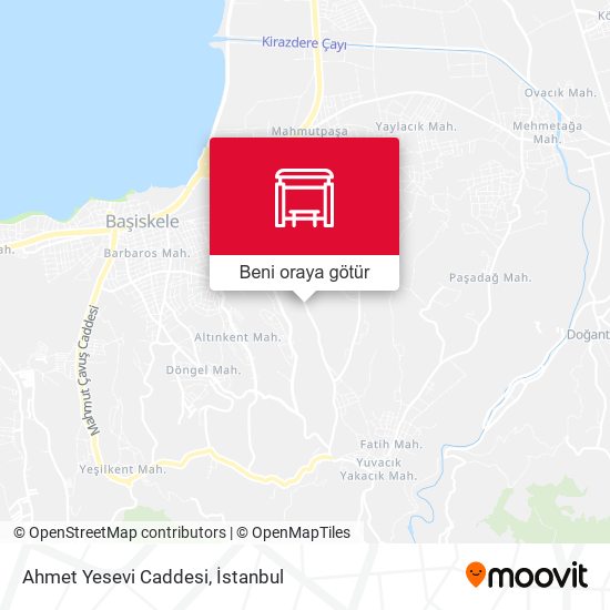 Ahmet Yesevi Caddesi harita