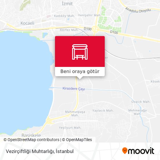 Vezirçiftliği Muhtarlığı harita