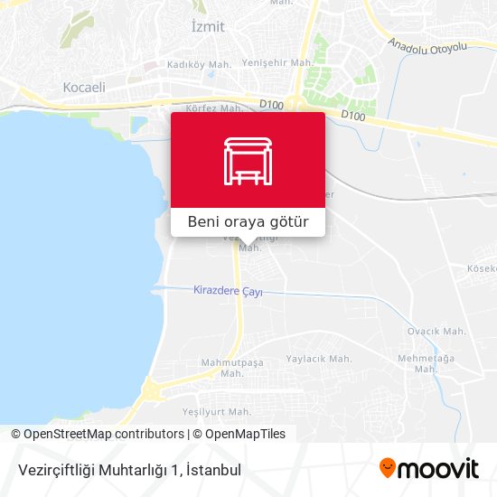 Vezirçiftliği Muhtarlığı 1 harita