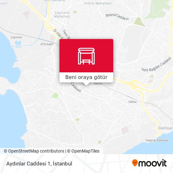 Aydınlar Caddesi 1 harita