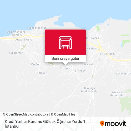 Kredi Yurtlar Kurumu Gölcük Öğrenci Yurdu 1 harita