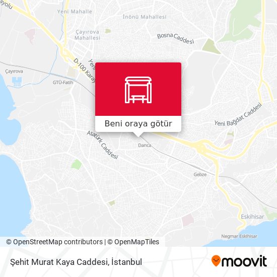 Şehit Murat Kaya Caddesi harita
