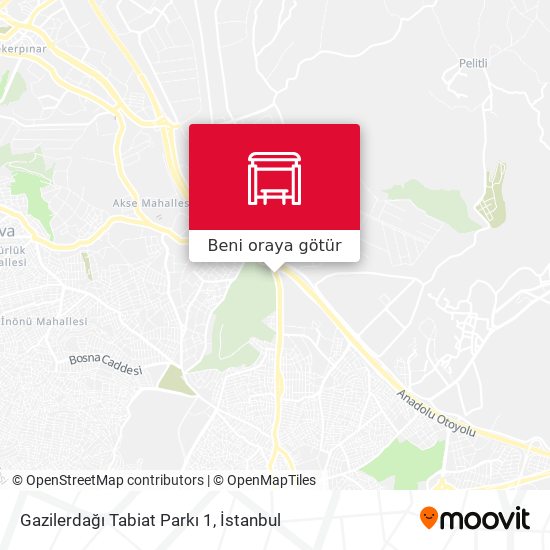 Gazilerdağı Tabiat Parkı 1 harita