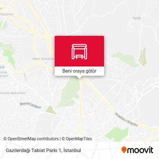 Gazilerdağı Tabiat Parkı 1 harita