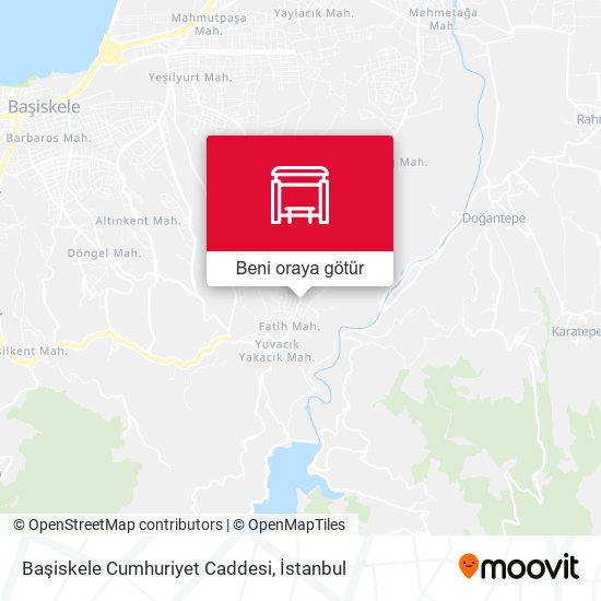 Başiskele Cumhuriyet Caddesi harita