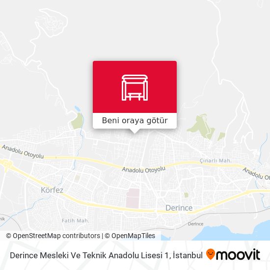Derince Mesleki Ve Teknik Anadolu Lisesi 1 harita