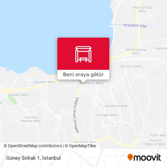 Güney Sokak 1 harita