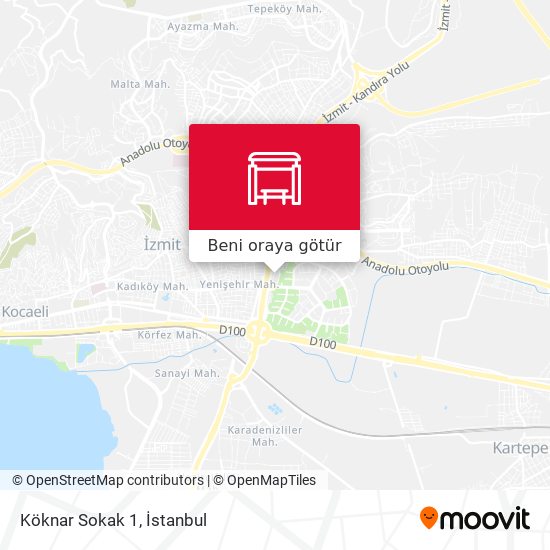 Köknar Sokak 1 harita
