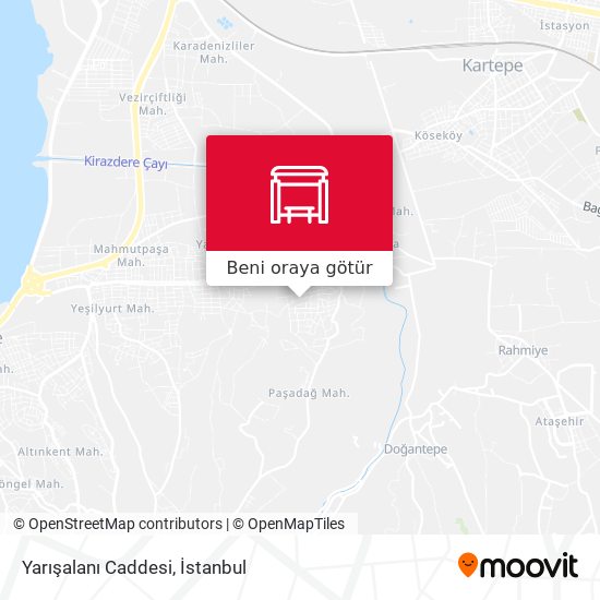 Yarışalanı Caddesi harita