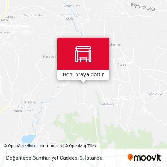 Doğantepe Cumhuriyet Caddesi 3 harita