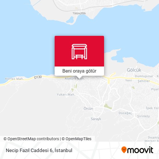 Necip Fazıl Caddesi 6 harita
