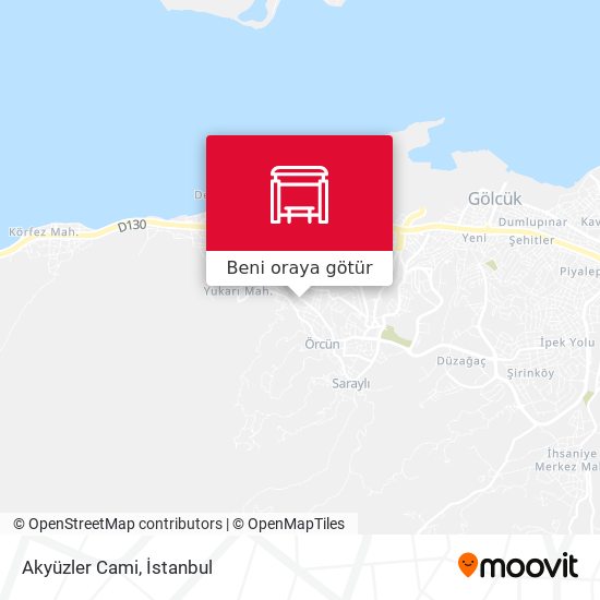 Akyüzler Cami harita
