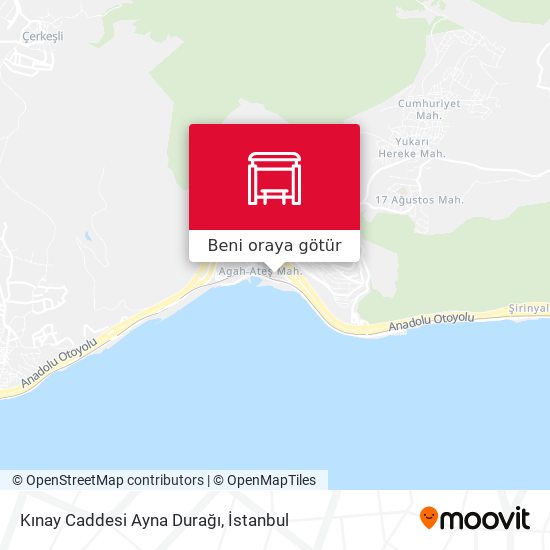 Kınay Caddesi Ayna Durağı harita